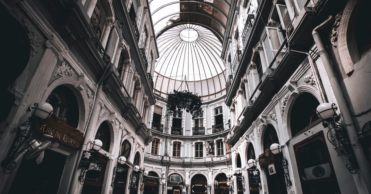 Carnet de Passages when entering Iran via Turkey - Interior of a Historic Building with Cafe