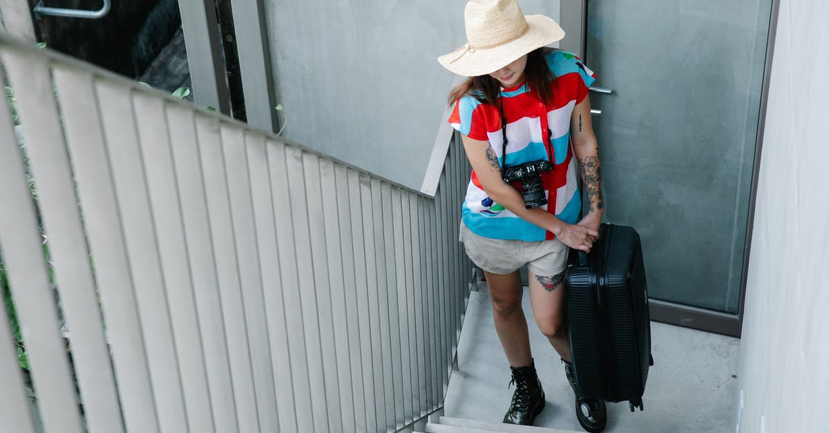 Carrying items for other people in my baggage - A Woman Wearing Hat Carrying a Baggage