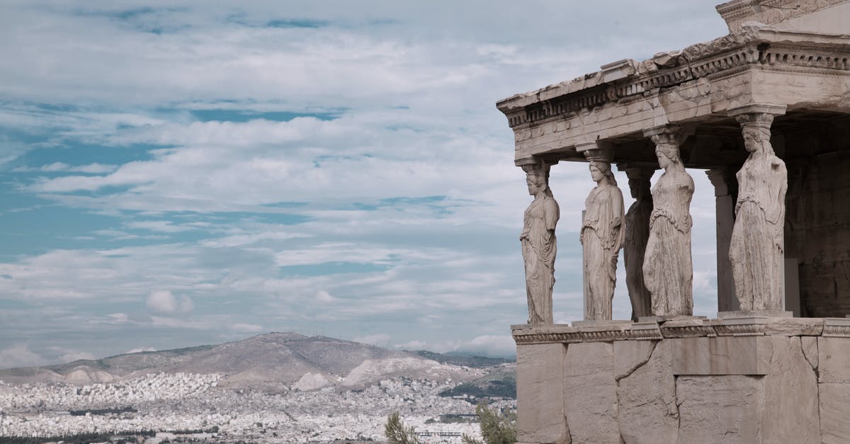 Changing planes in Athens - Ancient Greek Temple