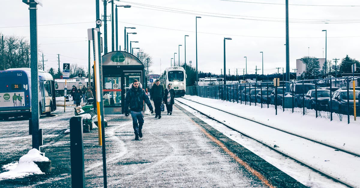 Cheap bus lines in Germany, something like Orangeways? - Man Wearing Jacket and Jeans Walking on Road