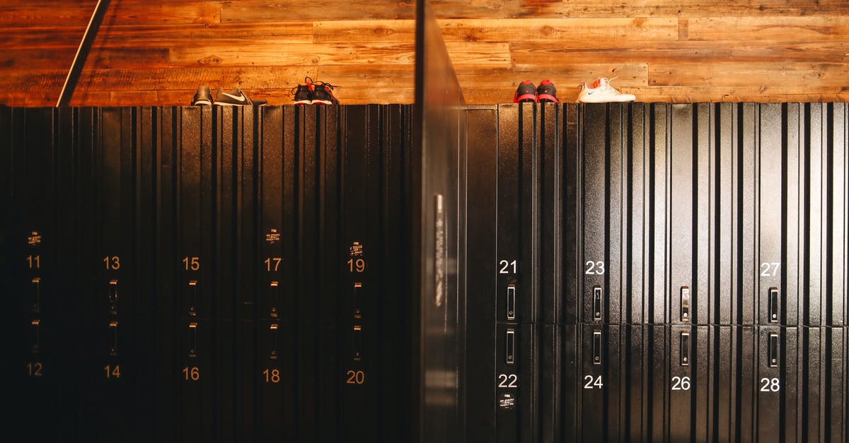 Cheap storage lockers in Tromsø, Norway - Locker room in sports club