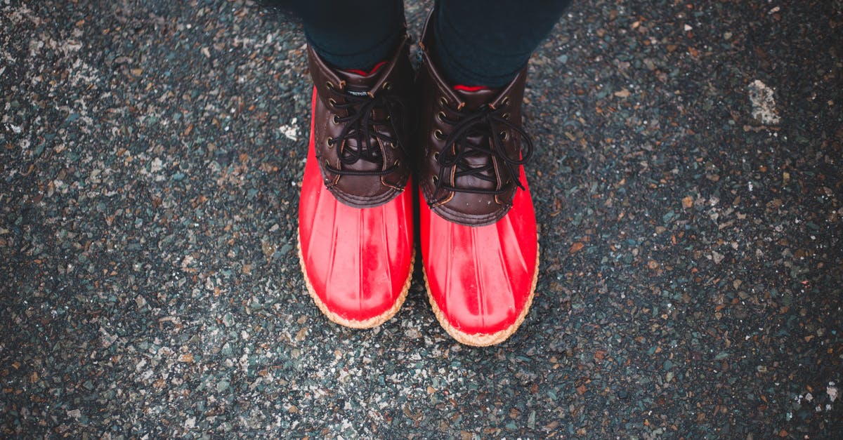 Cheap way of travelling from Paris to nearby countries? [closed] - Crop person in colorful waterproof boots