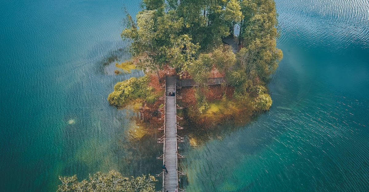 Cheapest way to get from Zurich to Elba Island, Italy? - Wooden bridge leading to small green island in water