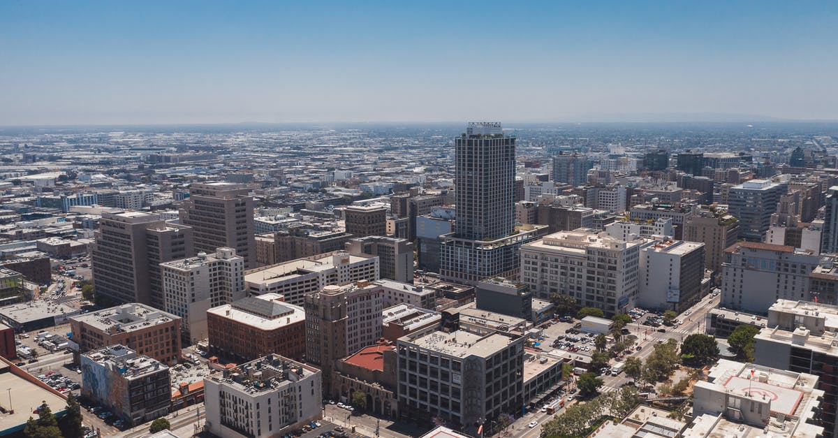 Children-friendly beaches in Los Angeles, Southern California, USA [closed] - Aerial View of City Buildings