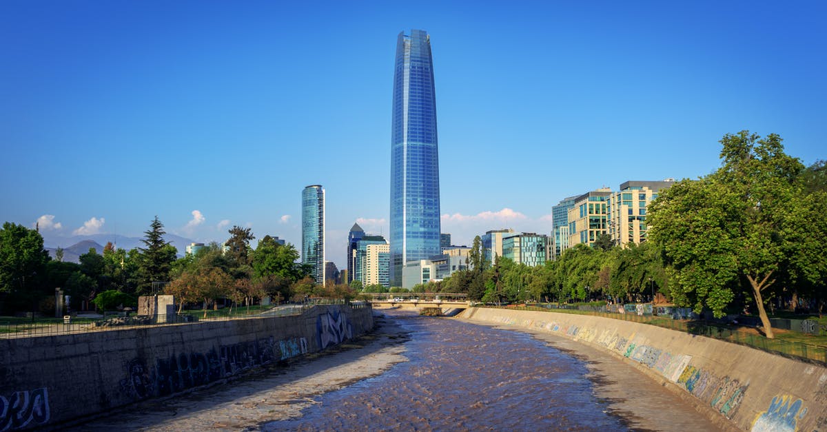 Chile Tourist Visa - The View of the Sky Costanera From the Mapocho River