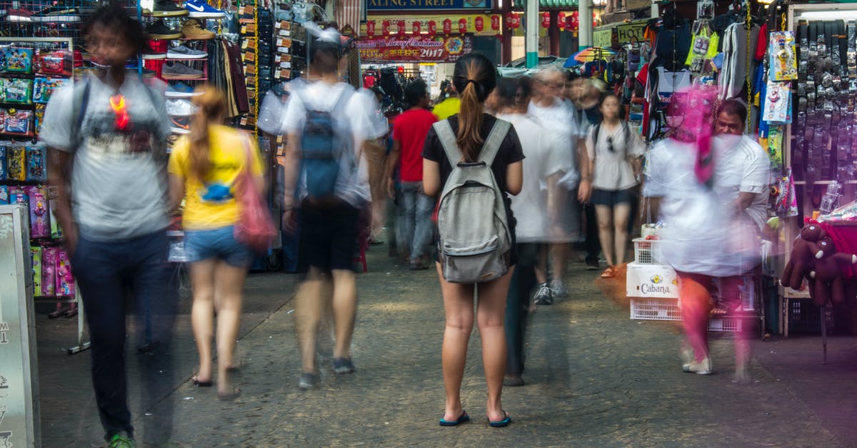 Chinese International student wanting to enter US on F-1 Visa - People Walking on Street