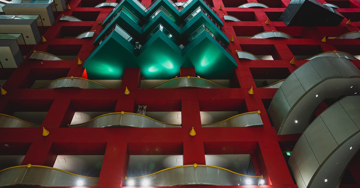 Claiming on registered international mail in Japan - From below of geometric shapes of contemporary building of business and trade center in Osaka