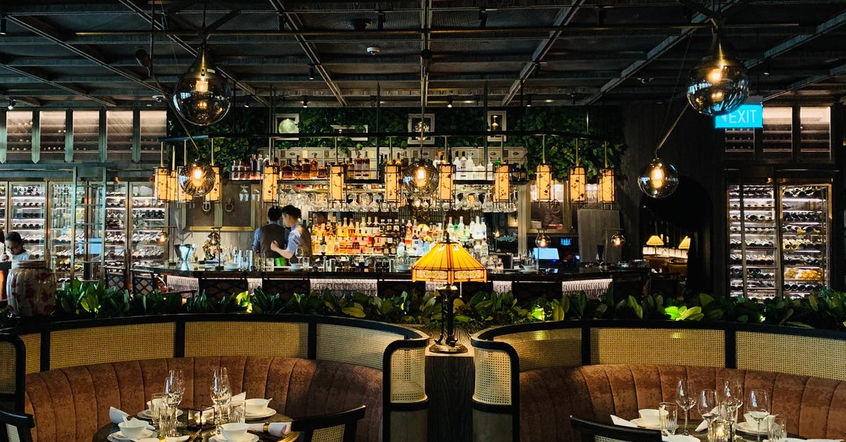 Classic Aussie pub (hotel) in central Sydney - Interior of modern restaurant with round tables and comfy sofas