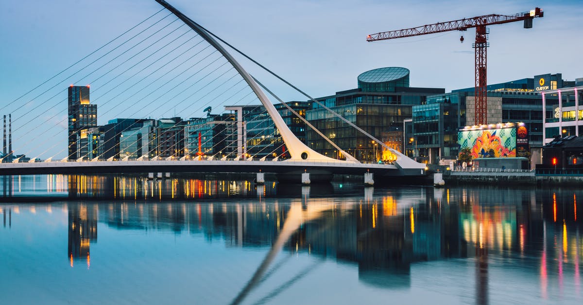 Colombian Citizen travel to Germany through Ireland (Dublin) - White Concrete Bridge