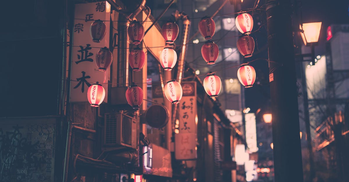 Communicating in Tokyo without Japanese - Turned-on Street Light