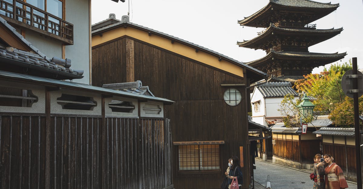 Compatibility of Asus phone with US local sim - Japanese women taking selfie on authentic street with Asian pagoda