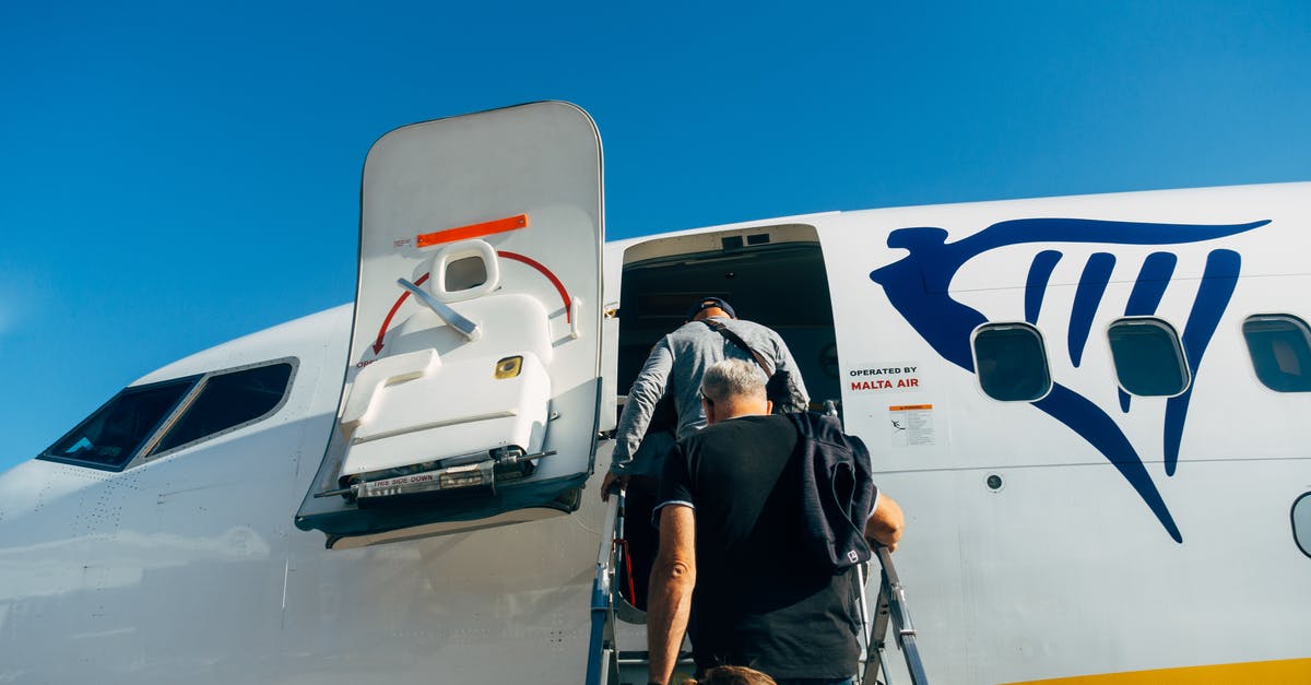 Coronavirus and flight cancellations in Europe - People Boarding An Airplane