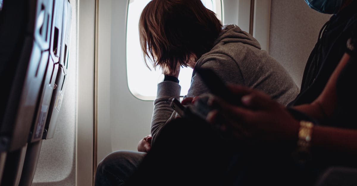 Coronavirus and flight cancellations in Europe - A Person Looking out of an Airplane Window