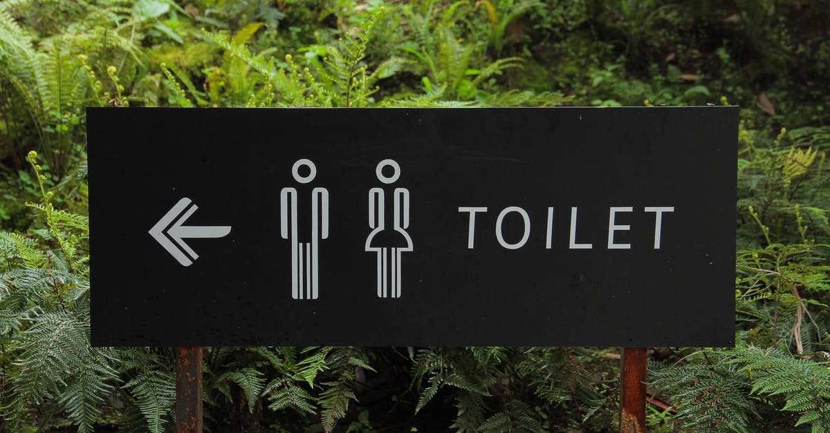 Countries with hi-tech toilets - Toilet Signage Beside Green Leaf