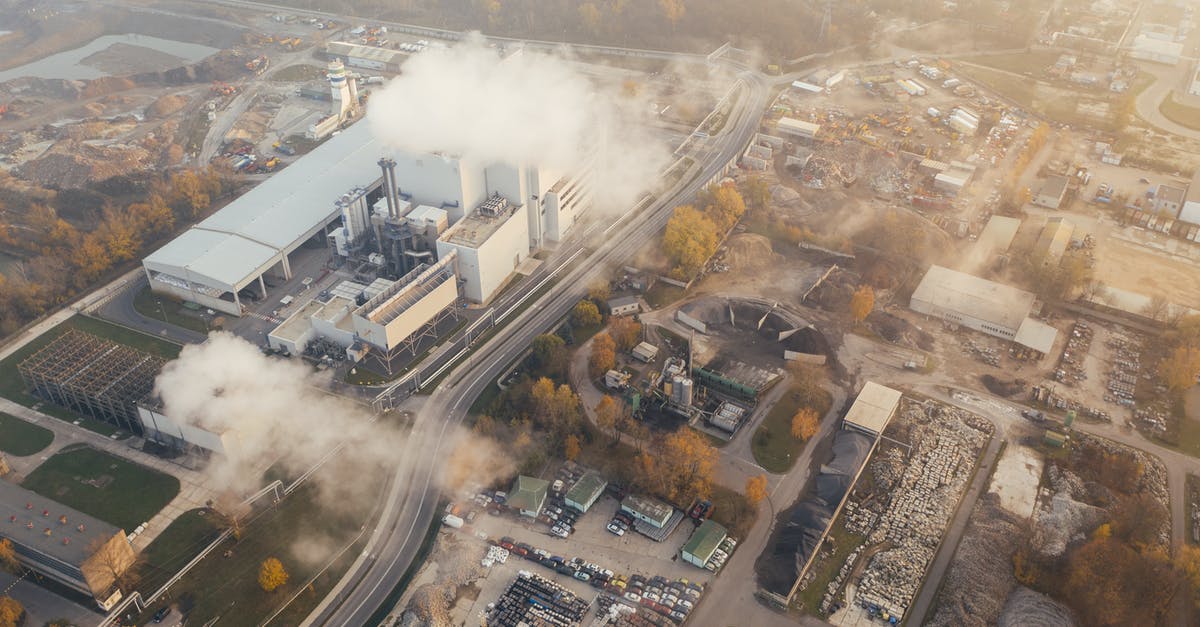 Croatia to Poland via Germany - White Smoke Coming Out from A Building