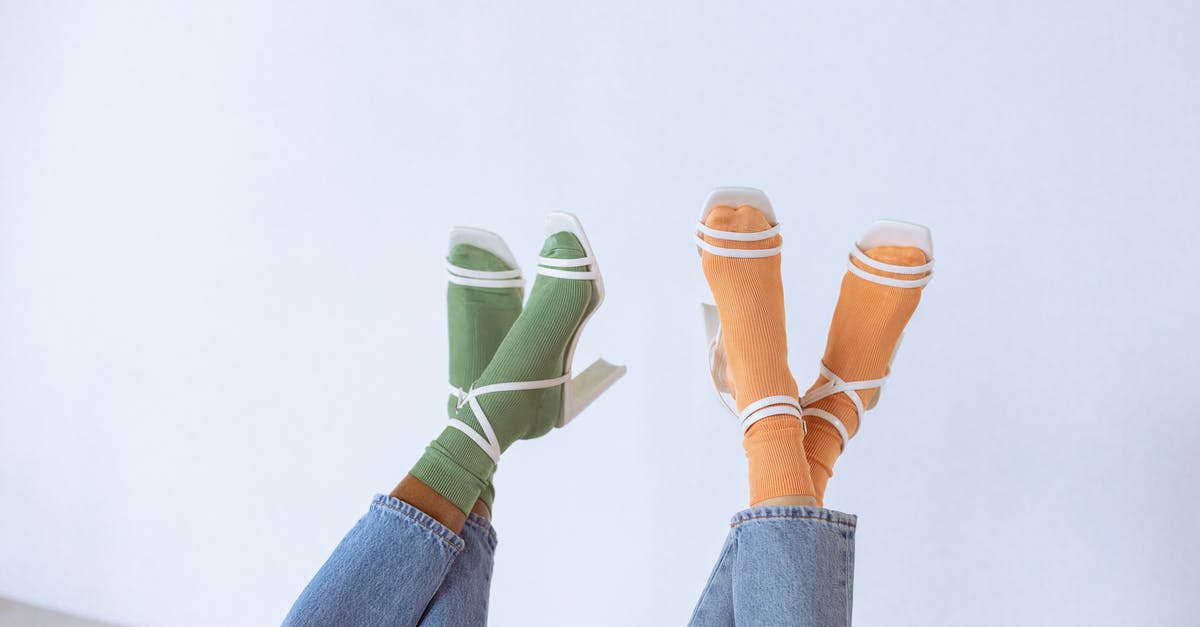 Crossing Swiss-Austrian border by foot - Close-up of People Wearing Socks with Heels