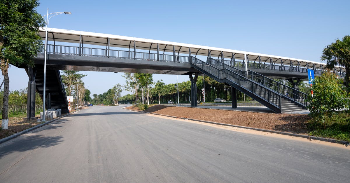 Crossing the Amazon, route 319 - Raised pedestrian crossing over asphalt road in suburb