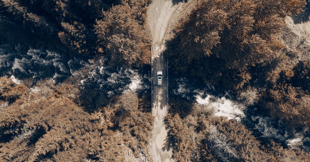 Crossing the US-Canada border by car through visitor visa - A Car Crossing a Bridge