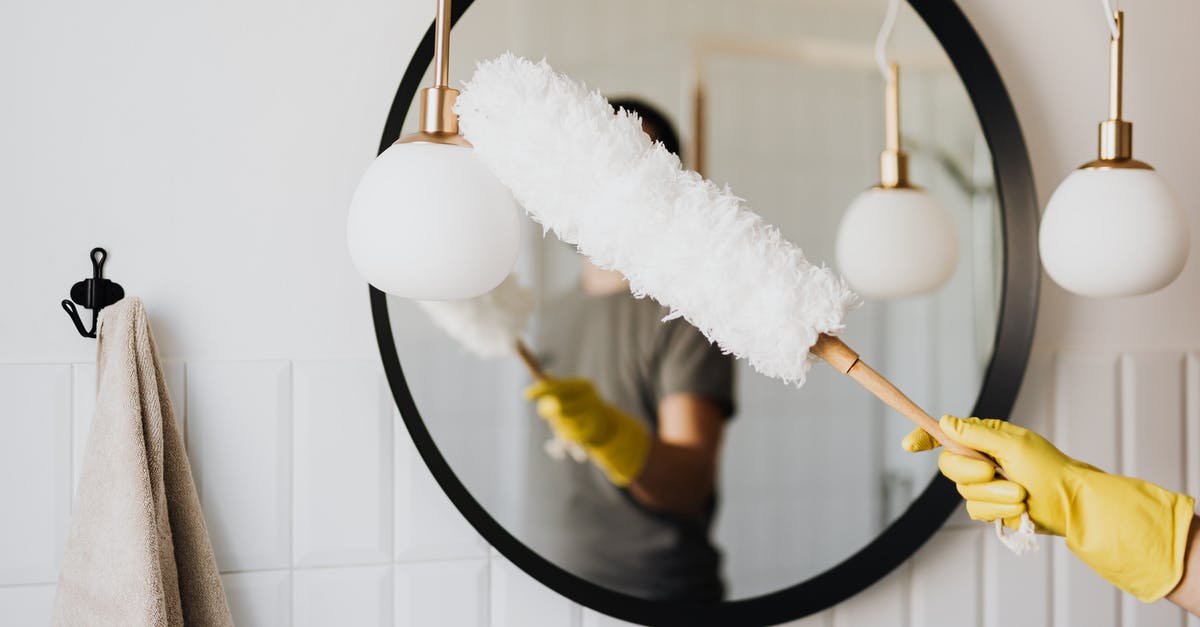 curious about how CLEAR works [duplicate] - Crop woman dusting lamp during housework