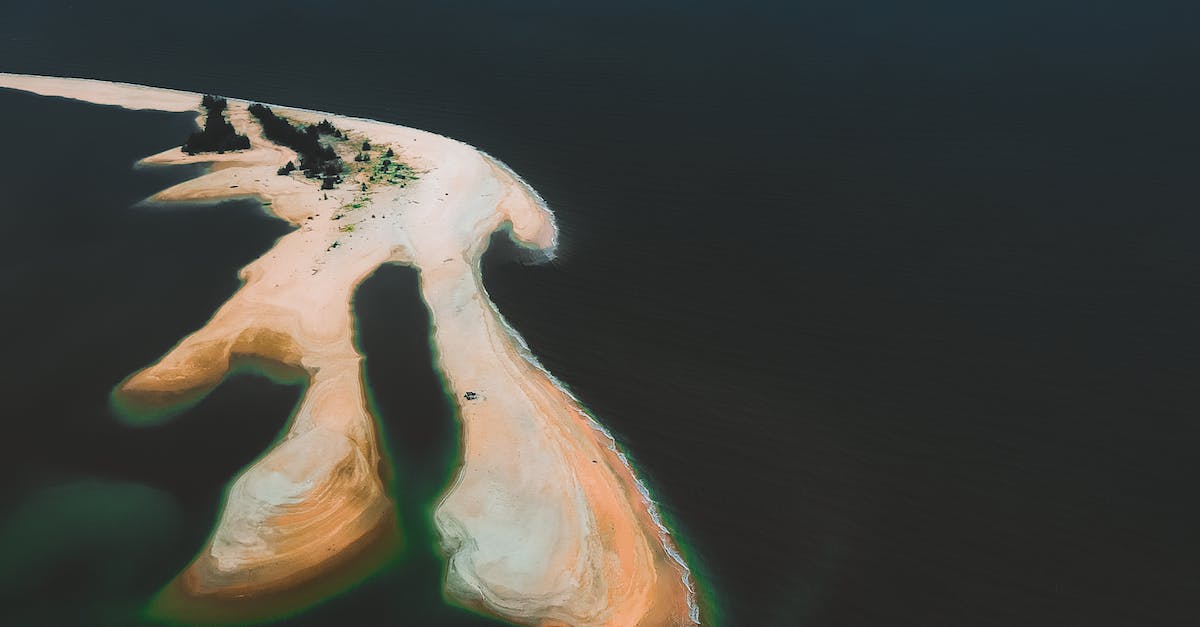 Curonian Spit and Kaliningrad - An Aerial View of a Coastal Landform Projecting Out to the Sea