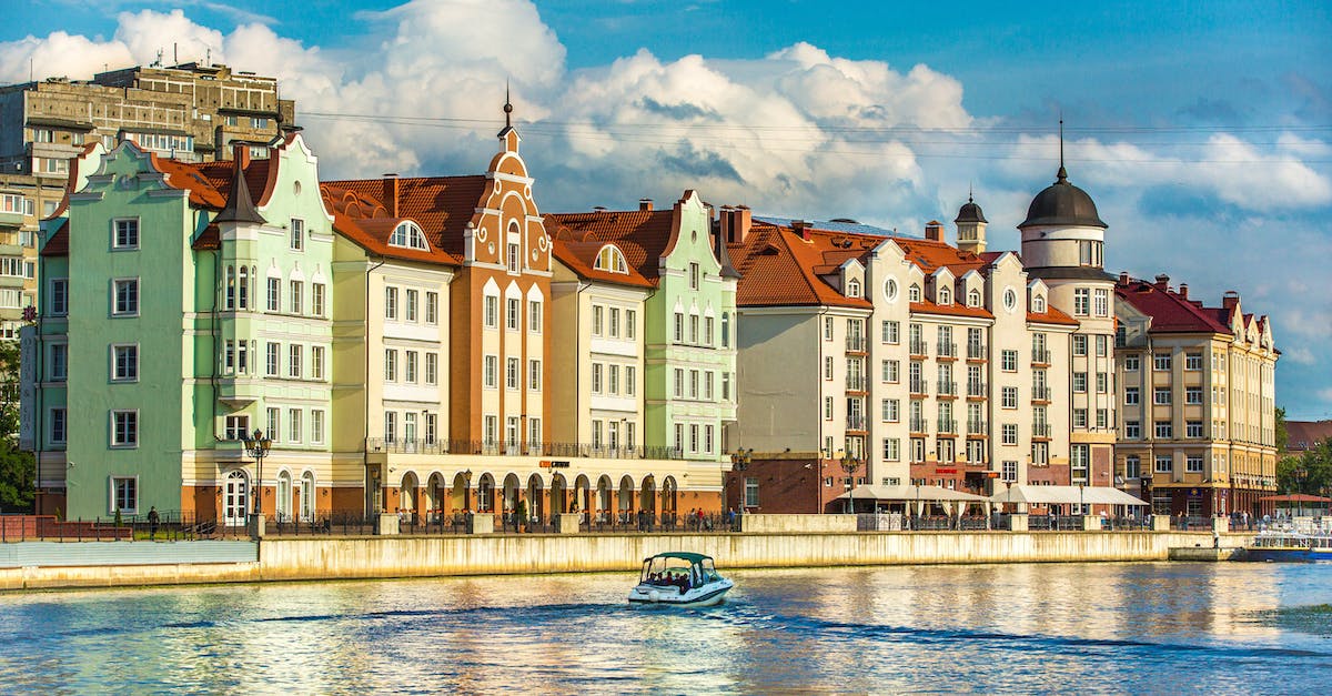 Curonian Spit and Kaliningrad - 
Buildings on a Riverside