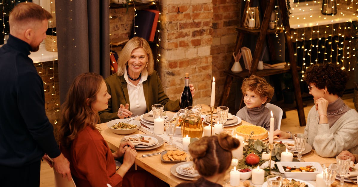 Cycle holidays with kids in Poland - Family Celebrating Christmas Dinner