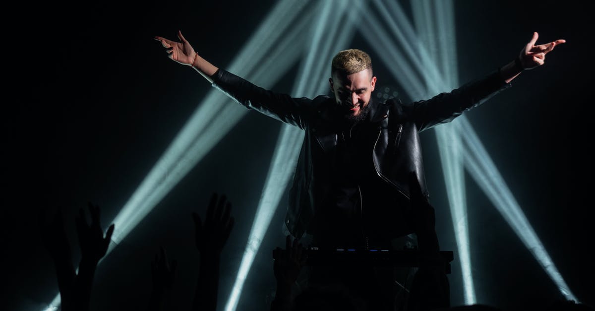 Deadline for printing concert tickets in Japan - Man in Black Leather Jacket Standing on Stage