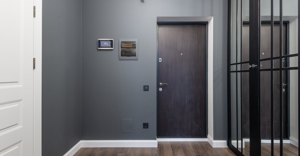 Denial of entry - declare or not declare? - Spacious corridor of modern apartment with mirrored wardrobe