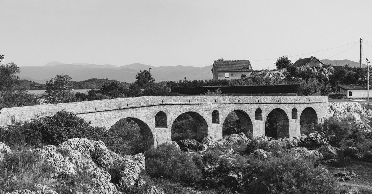 Denied entry at Montenegro border. What are my options? - Grayscale Photo of Bridge over River