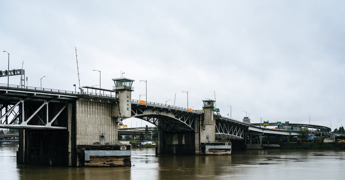 Denied? Visa for USA - Gray Concrete Bridge over River Under White Sky