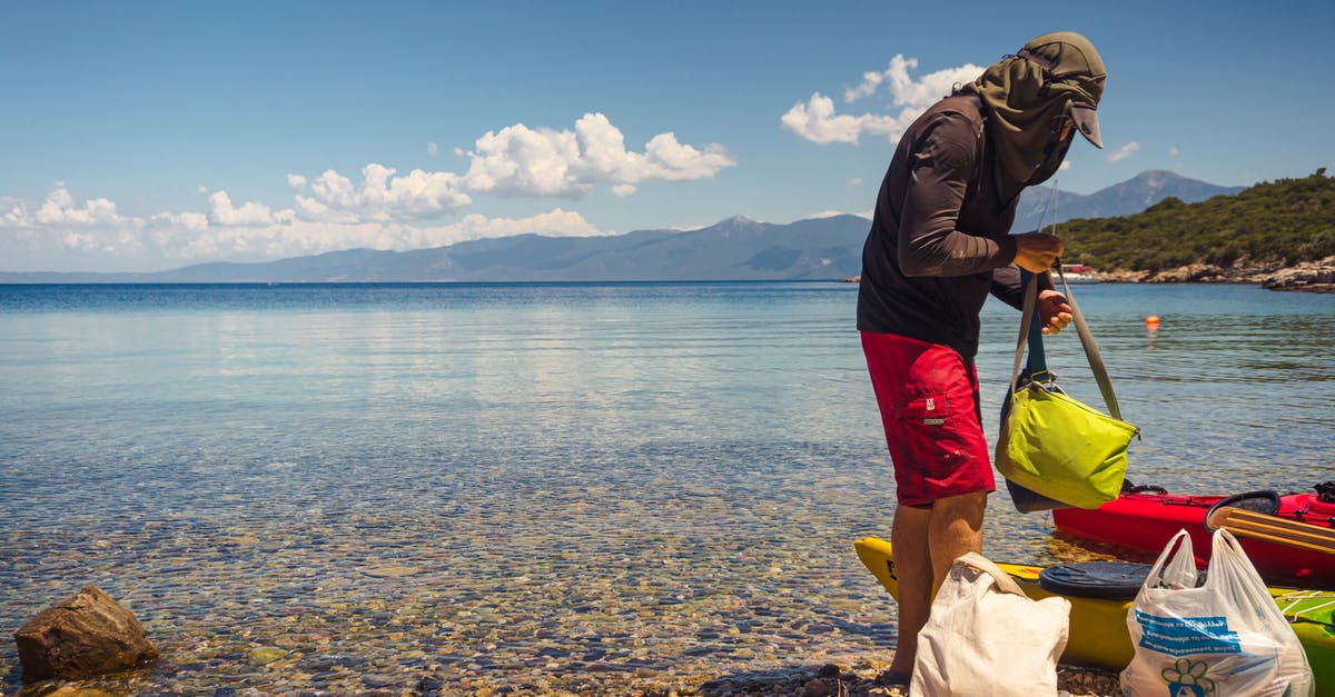 Detailed topographic maps of Samos (Greece) - Man Standing on Seashore