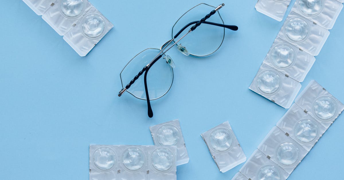 Do disposable contact lenses need to be declared as "liquids"? - Black Framed Eyeglasses on White Table