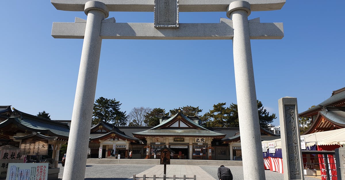 Do I need a Japan visa? [duplicate] - Man Bowing Down on Hiroshima Gokoku Shrine