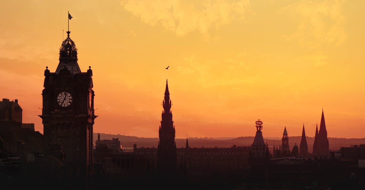Do I need a passport to visit Edinburgh in Scotland from elsewhere in the UK? - Silhouette of Building during Sunset
