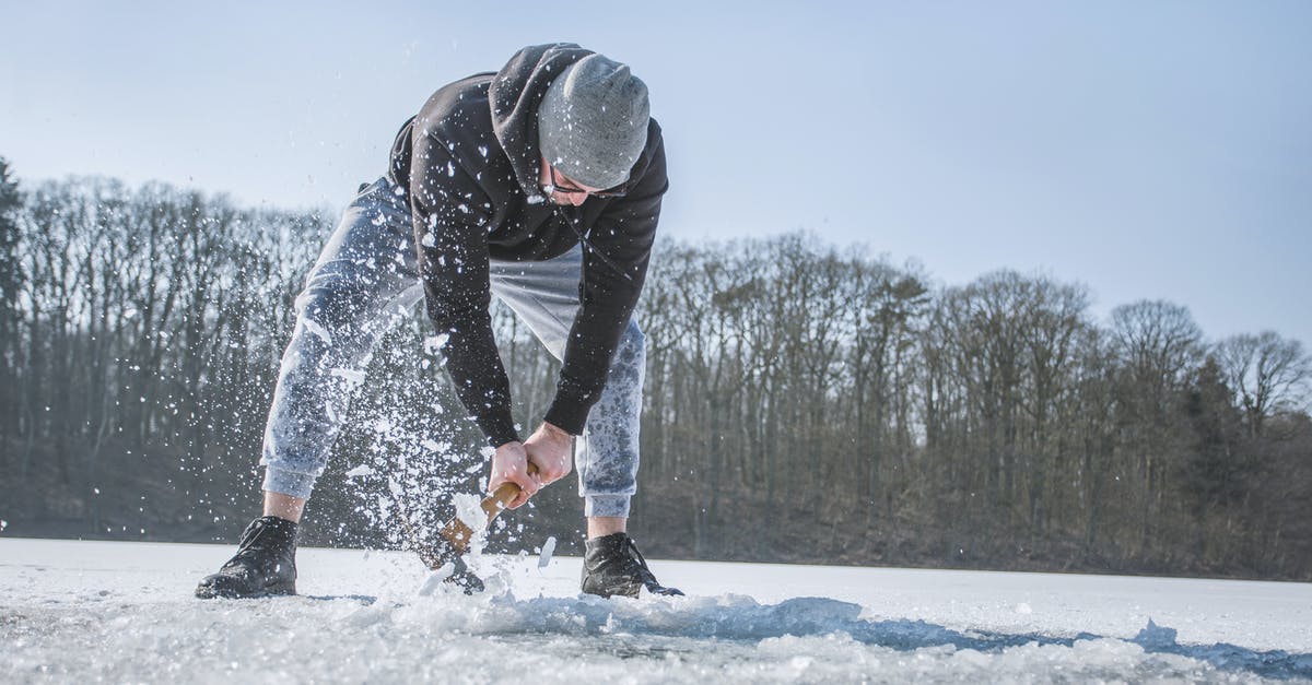 Do I need to declare ice axes at customs? - Person Holding Shovel on Snow Field