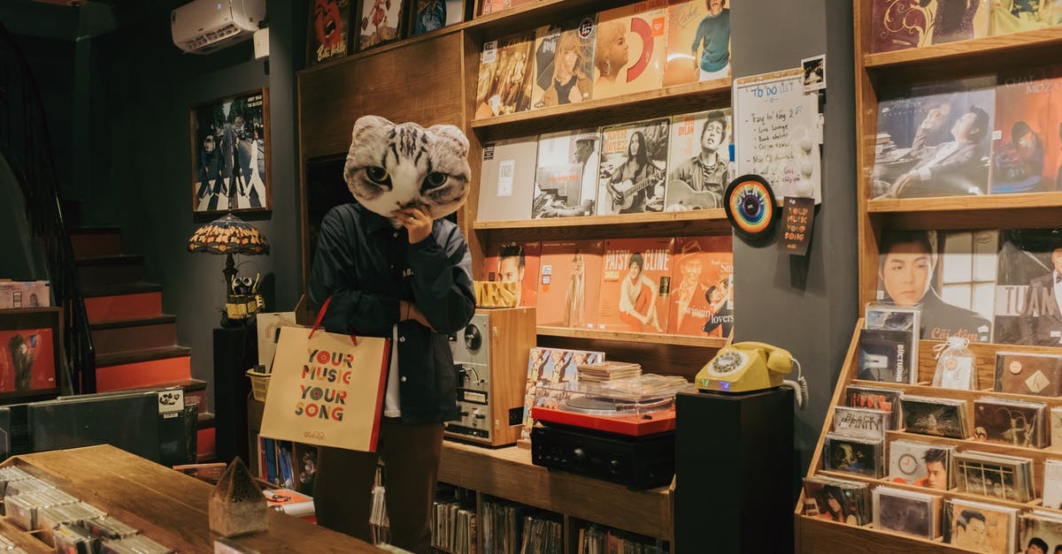 Do l need a room booked before arriving in Vietnam? - Person in Music Store with Cat Head Mask