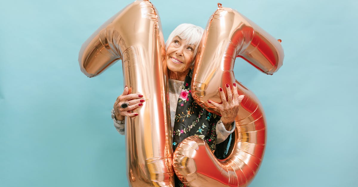 Do SF, LA, and Las Vegas have very large bookstores? - A Happy Elderly Woman Celebrating Her Birthday while Holding a Huge Balloon Numbers