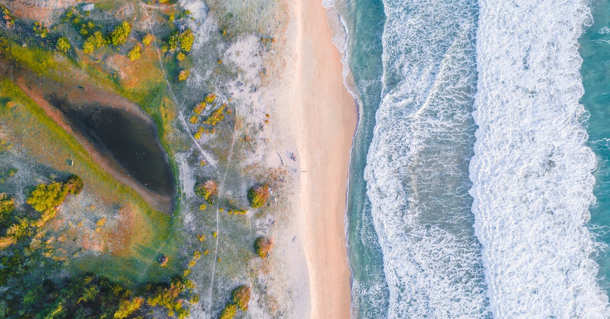 Do the Canary Islands always have high waves? - Aerial View of Beach