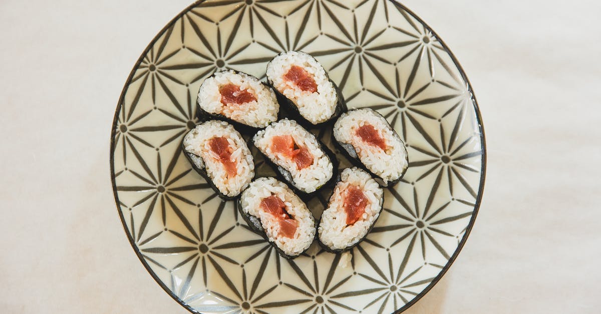 Do they serve sushi on flights? - Delicious sushi served on plate