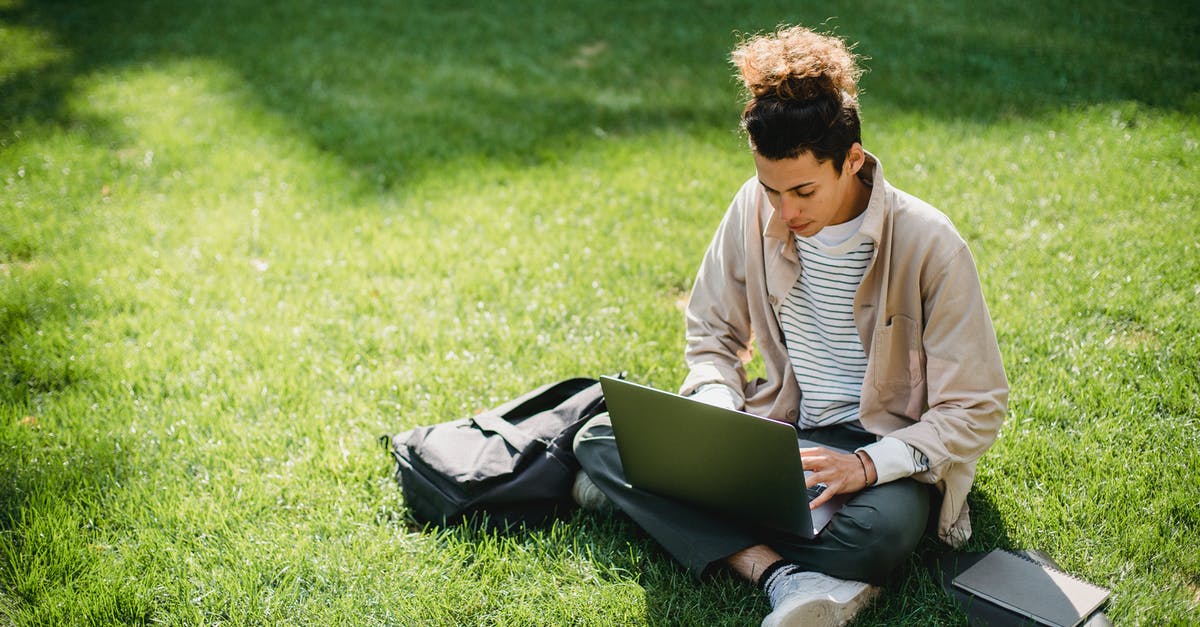 Do U.S. RV parks have high-speed internet facilities? - Serious student typing on laptop keyboard during studies