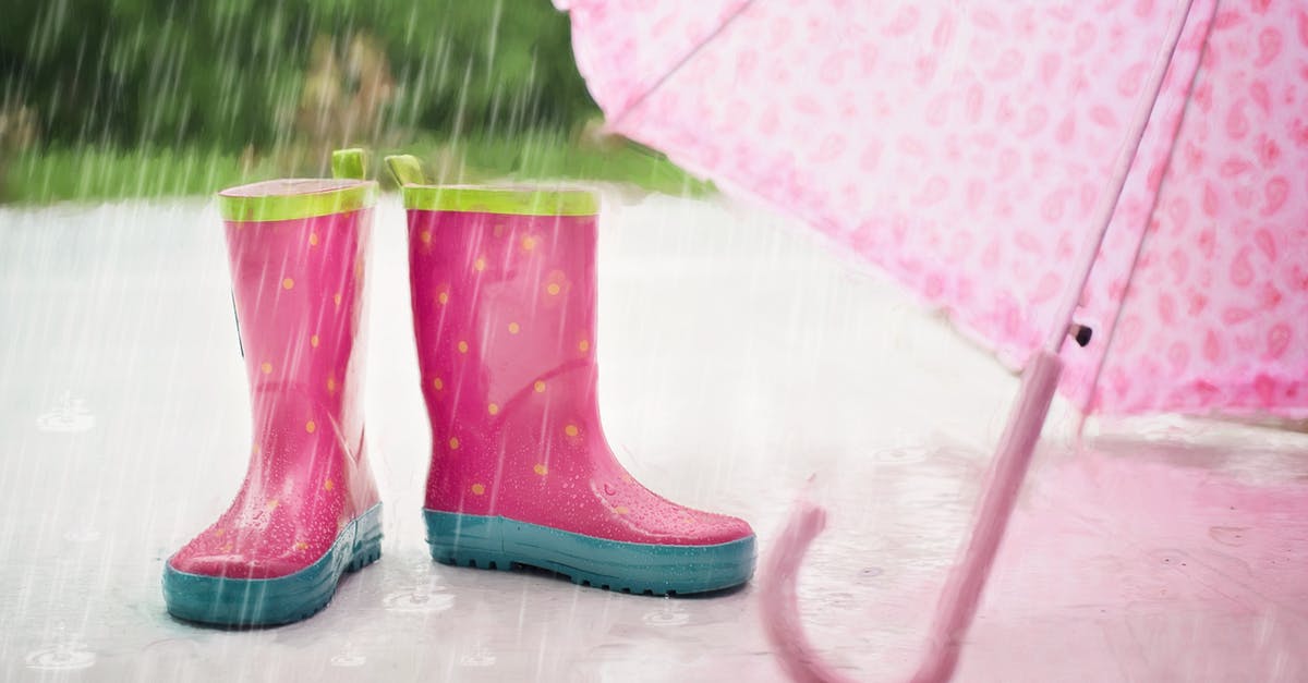 Do you need rain boots for June in Paris? - Red and Gray Rain Boots Near Pink Umbrella