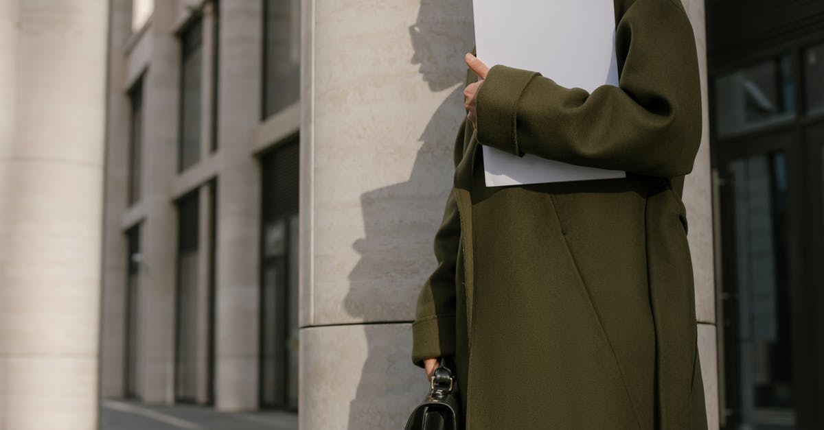 Documents required for B2 at airport - Person Standing Beside the Column Holding Papers and Briefcase