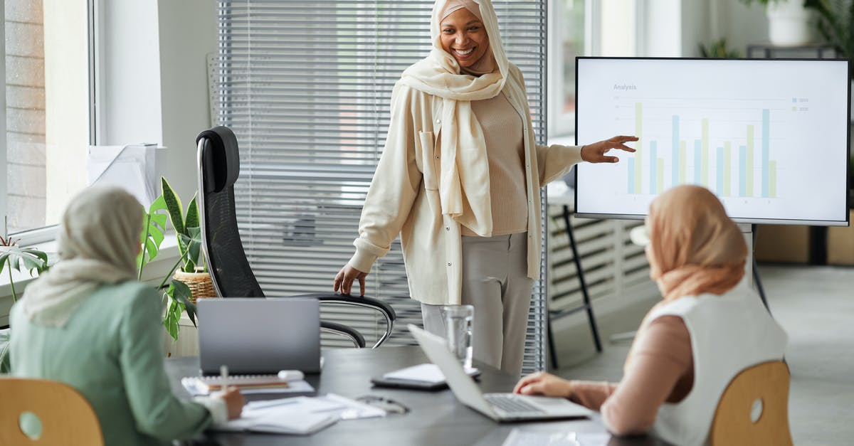 Documents to be presented at immigration desk in USA - A Woman in a Business Meeting Doing a Presentation