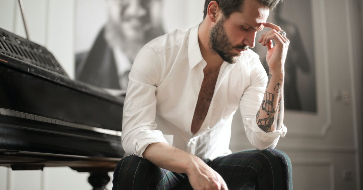 Does a quick decision mean refusal? [closed] - Dramatic tattooed male sitting at piano