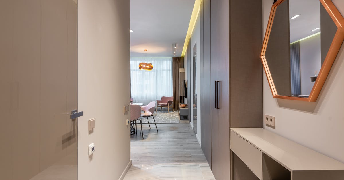 Does a Schengen Residency permit function as a multi-entry visa? - Stylish corridor interior of contemporary light flat leading to light spacious living room