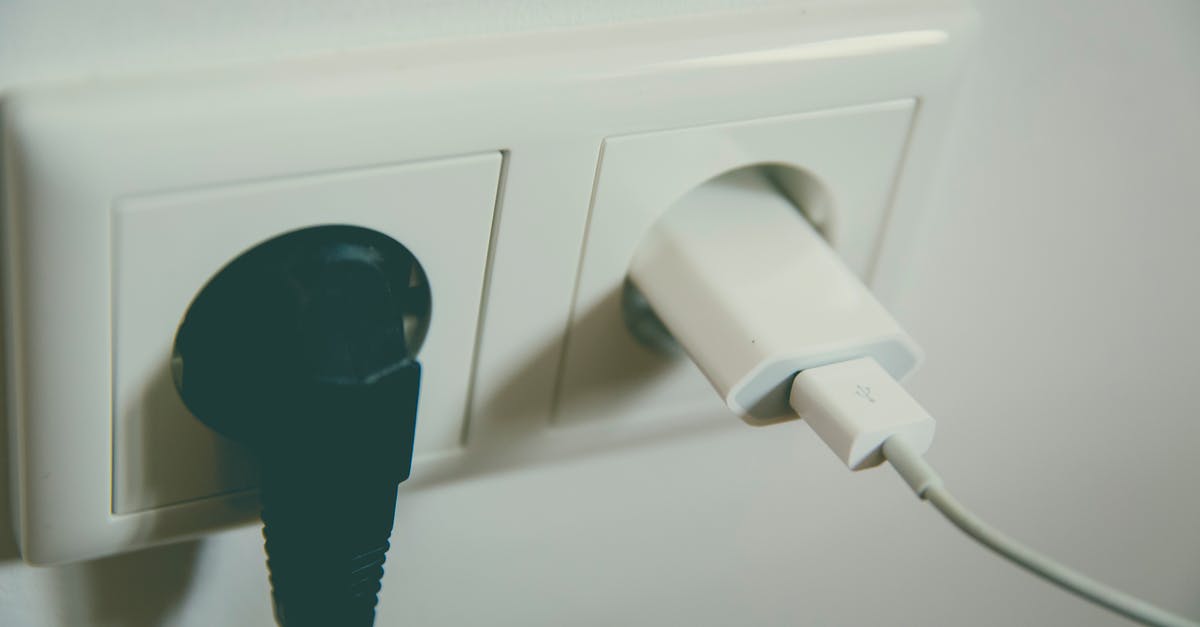 Does a USB to UK socket adapter exist? - Black and White Electric Plug