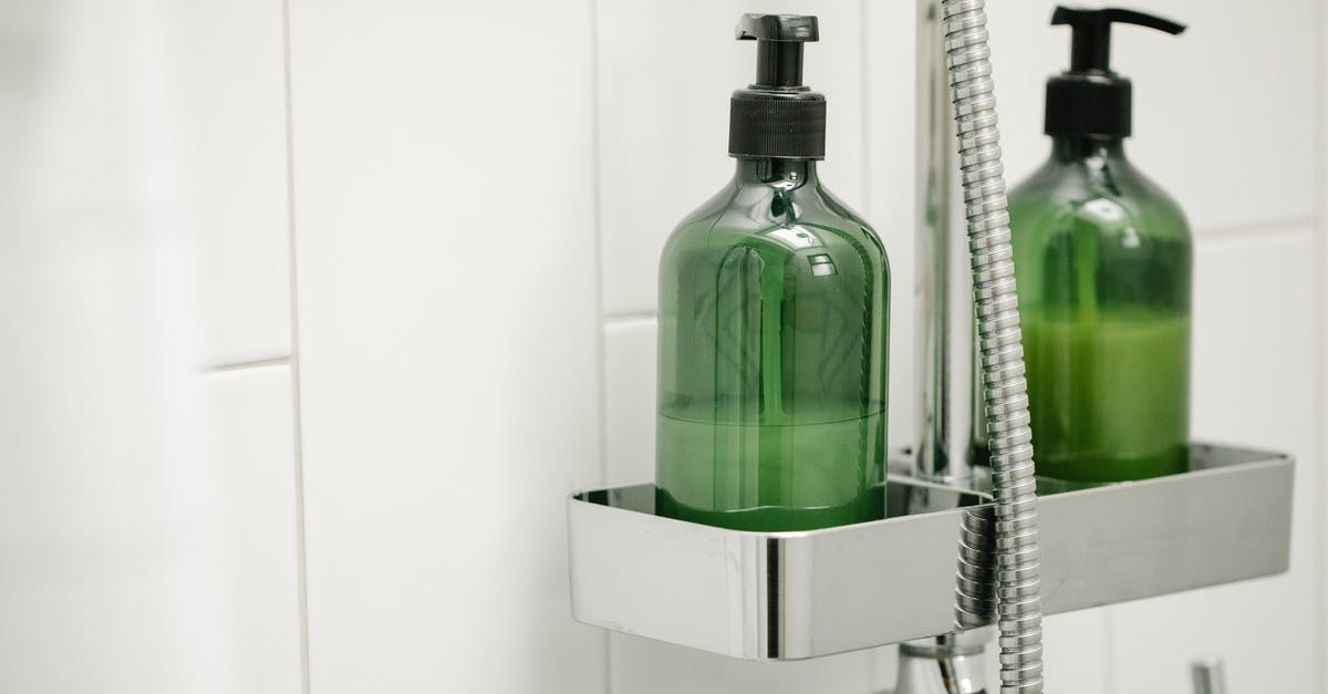 Does gel deodorant count as "liquids"? - Green dispensers on shelf on shower system