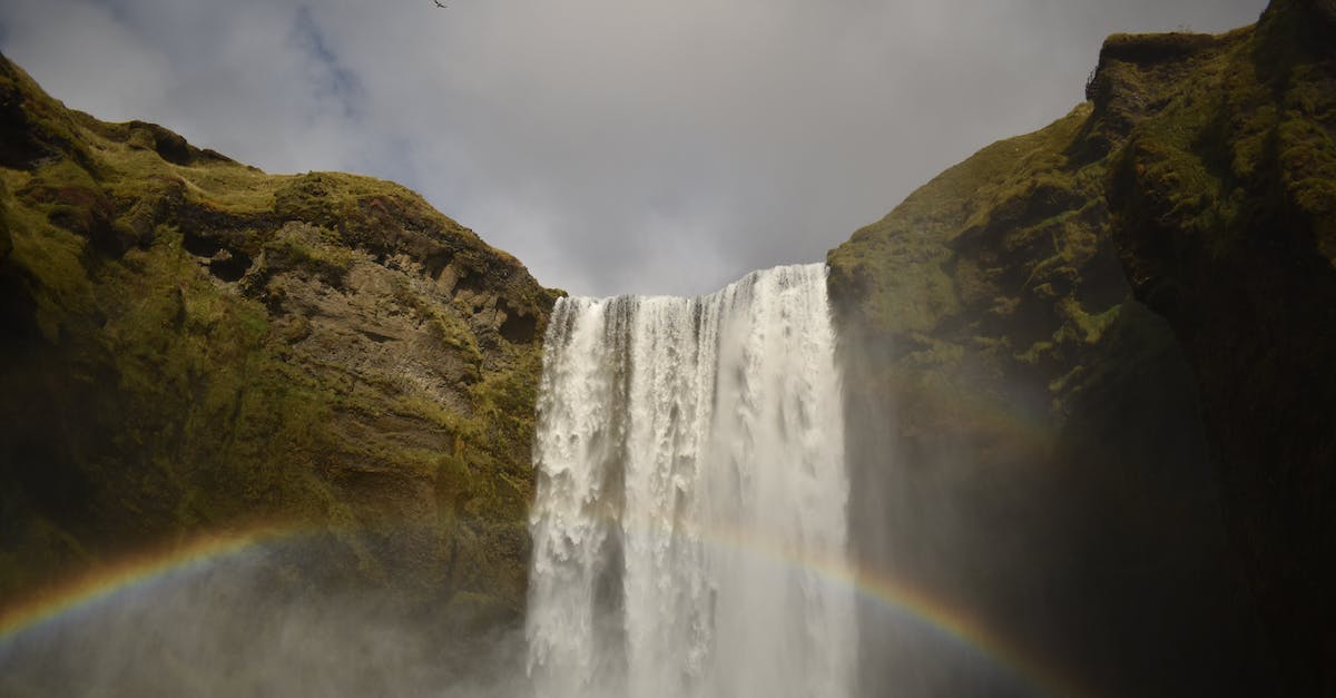 Does it makes sense to travel to Iceland during winter? [closed] - Waterfalls on Green and Brown Mountain Under White Clouds
