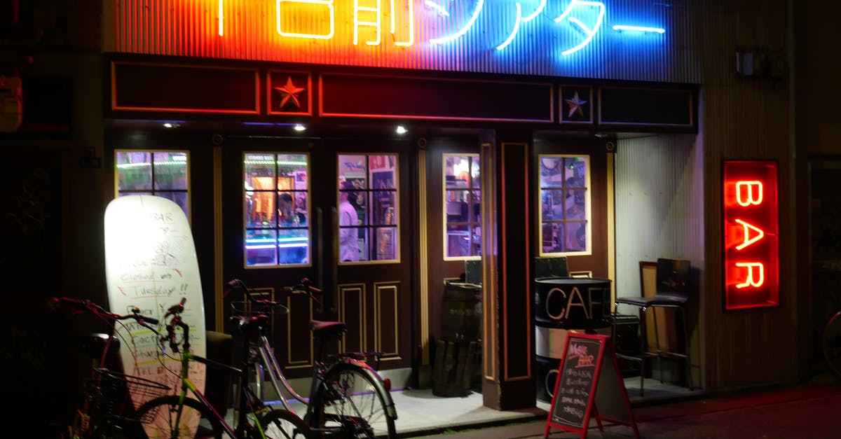 Does Japan have pubs or bars? - Neon Lights Signage in Japanese