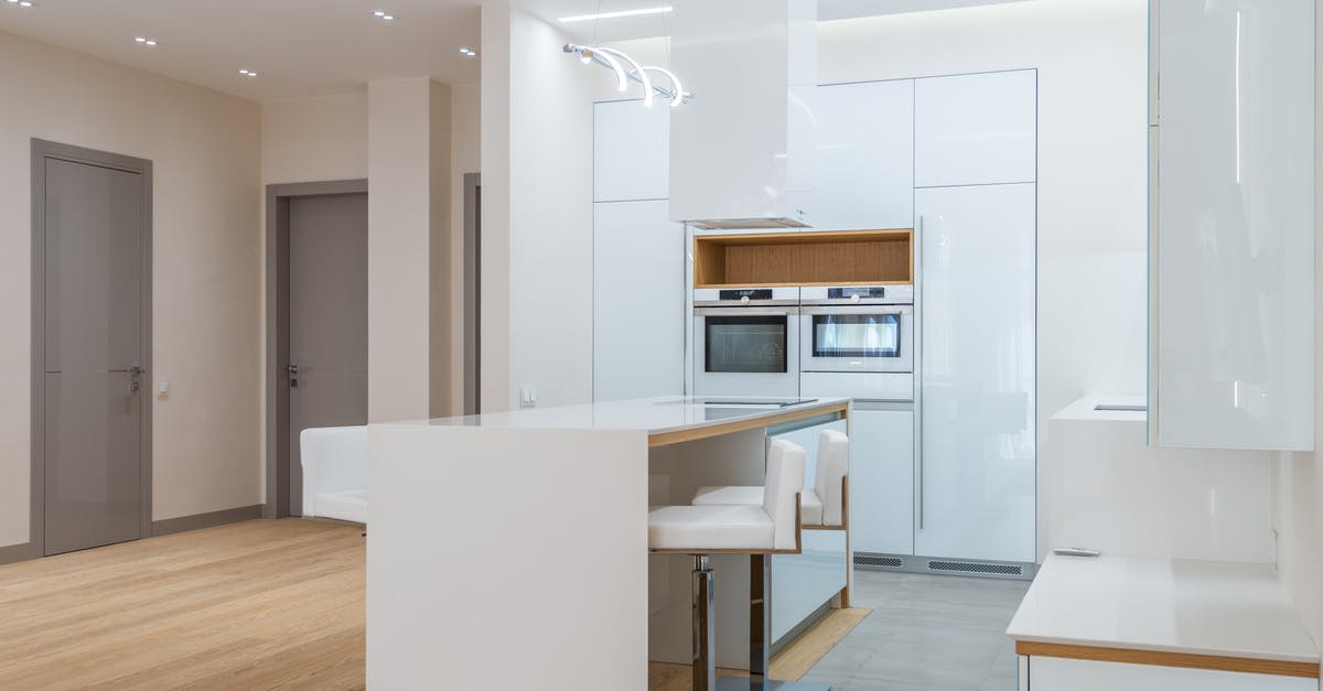 Does Matrazenlager-style accommodation exist outside mountain huts? - Interior of empty spacious kitchen with new white furniture in contemporary apartment with minimalistic design